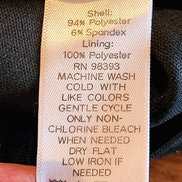 Dennis by Dennis Basso Zip Front Lined Jacket Size 4 Color Black w/ shimmer - Picture 12 of 14